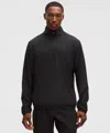 Lululemon Zeroed In Crinkle Texture Half Zip In Black