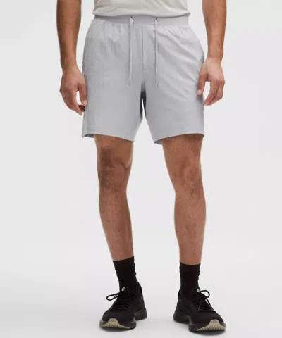 Lululemon Zeroed In Linerless Crinkle Texture Short 7" In Gray