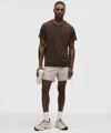 Lululemon Zeroed In Linerless Short 5" In Brown