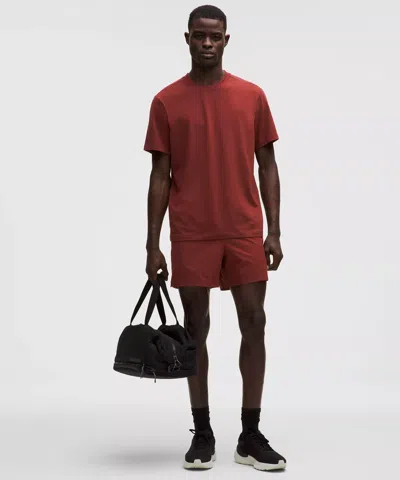 Lululemon Zeroed In Linerless Short 5" In Red