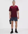 Lululemon Zeroed In Linerless Short 5" In Red