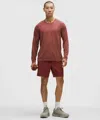 Lululemon Zeroed In Linerless Short 7" In Pink