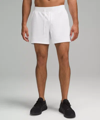 Lululemon Zeroed In Linerless Shorts 5" In White