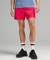 Lululemon Zeroed In Linerless Shorts 5" In Pink
