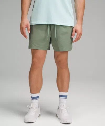 Lululemon Zeroed In Linerless Shorts 5" In Green