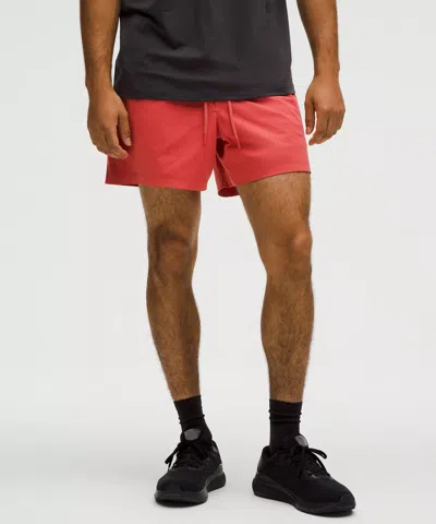Lululemon Zeroed In Linerless Shorts 5" In Orange