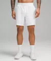 Lululemon Zeroed In Linerless Shorts 7" In White