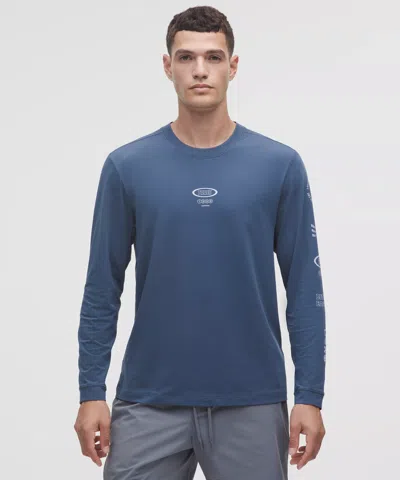 Lululemon Zeroed In Long-sleeve Shirt In Blue