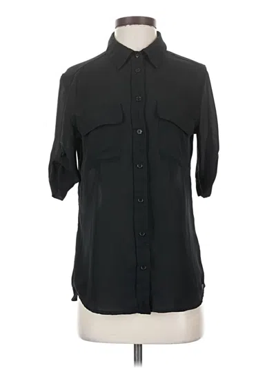 Pre-owned Lulus 3/4 Sleeve Blouse In Black