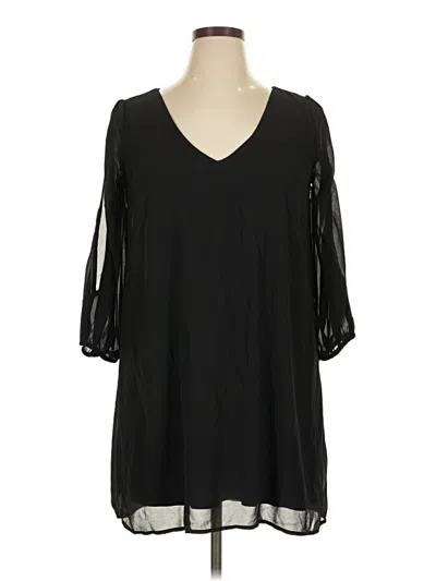 Pre-owned Lulus 3/4 Sleeve Blouse In Black