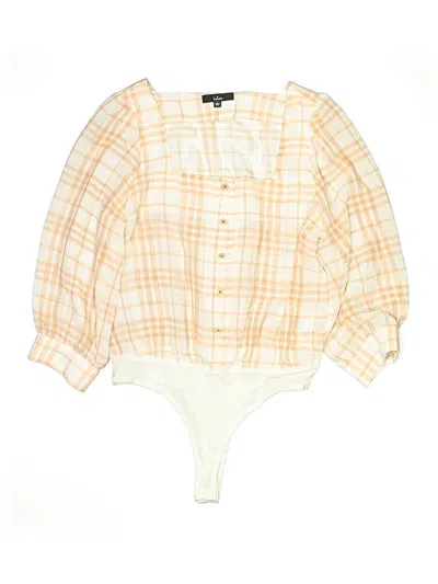 Pre-owned Lulus 3/4 Sleeve Blouse In Ivory
