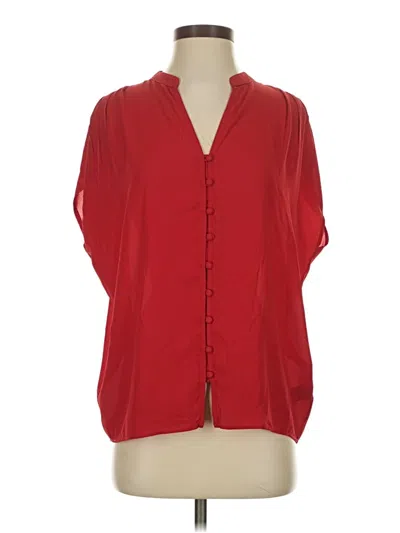 Pre-owned Lulus 3/4 Sleeve Blouse In Red