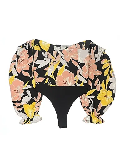 Pre-owned Lulus 3/4 Sleeve Blouse In Yellow