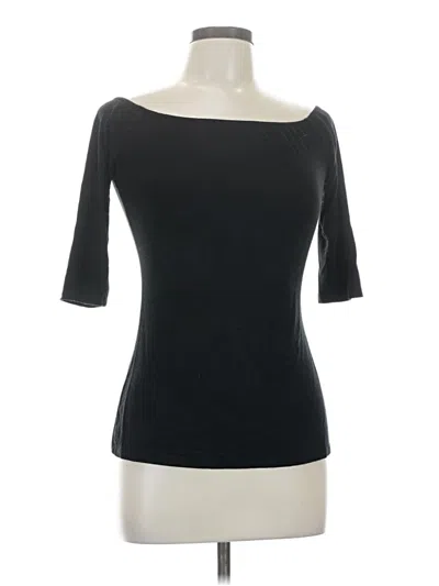 Pre-owned Lulus 3/4 Sleeve Top Black Boatneck Tops