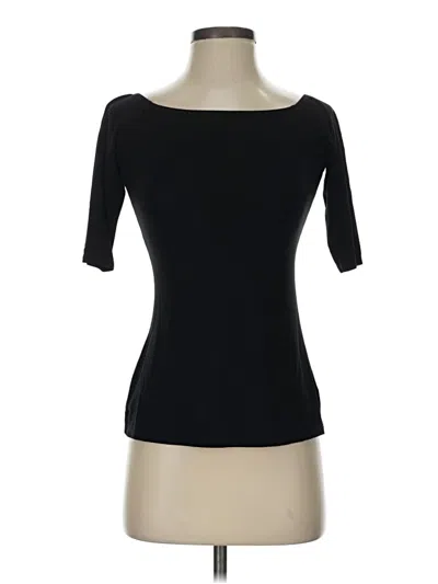 Pre-owned Lulus 3/4 Sleeve Top Black Boatneck Tops