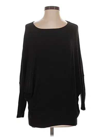 Pre-owned Lulus 3/4 Sleeve Top Black Boatneck Tops