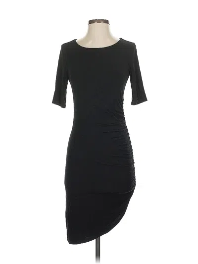 Pre-owned Lulus 3/4 Sleeve Top Black Scoop Neck Tops