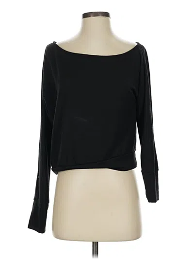 Pre-owned Lulus 3/4 Sleeve T-shirt In Black