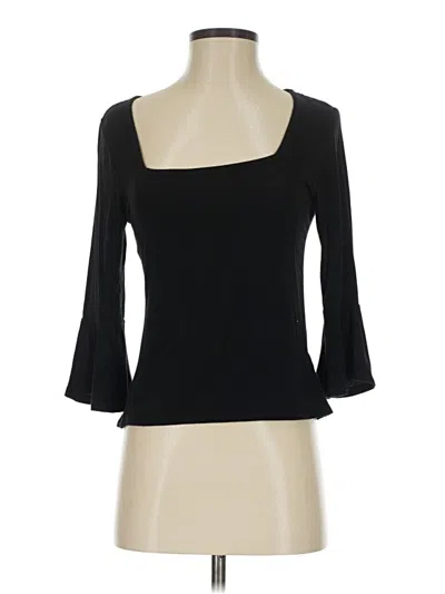 Pre-owned Lulus 3/4 Sleeve T-shirt In Black