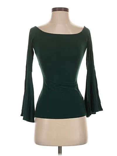 Pre-owned Lulus 3/4 Sleeve T-shirt In Green