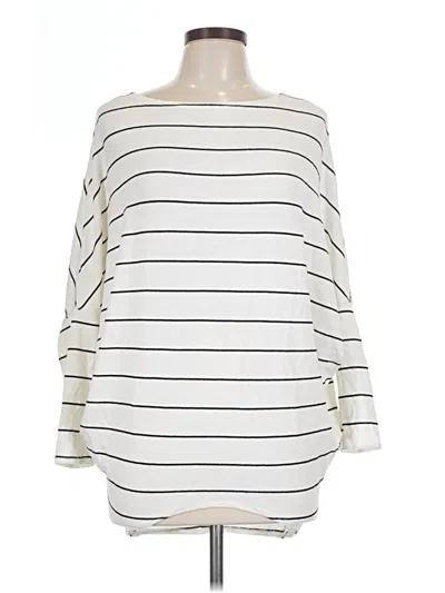 Pre-owned Lulus 3/4 Sleeve T-shirt In Ivory