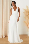 Lulus Adoring Vow White Chiffon Sheer Mesh Sequin A-line Maxi Dress In White