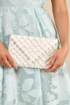 Lulus Allura Ivory Pearl Beaded Clutch In Ivory