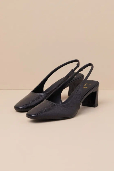 Lulus Ambrea Black Slingback Pumps