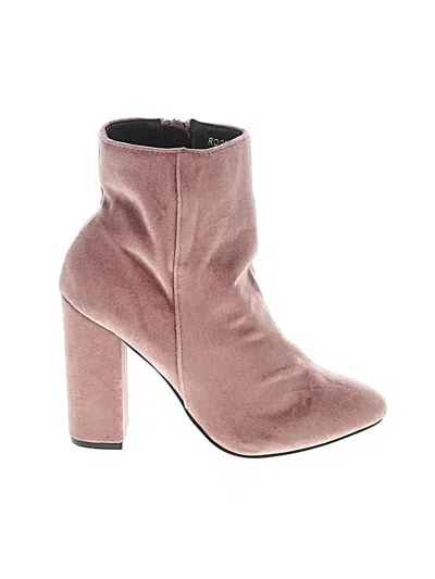 Pre-owned Lulus Ankle Boots In Pink