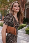 Lulus Aubryn Light Brown Suede Buckle Shoulder Bag In Brown