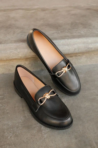 Lulus Ayan Black Horsebit Loafer Flats