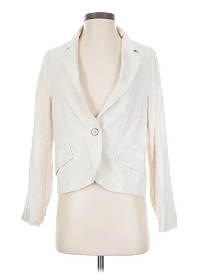 Pre-owned Lulus Blazer Jacket In White
