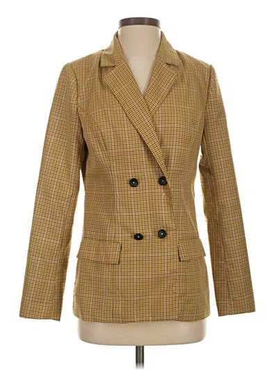 Pre-owned Lulus Blazer Jacket In Yellow