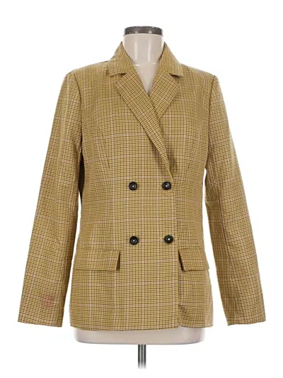 Pre-owned Lulus Blazer Jacket In Yellow