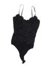 Lulus Midnight Romance Black Lace Bodysuit In Black