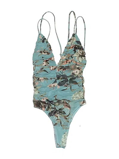 Pre-owned Lulus Bodysuit In Blue