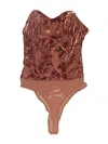 Lulus Bodysuit In Brown
