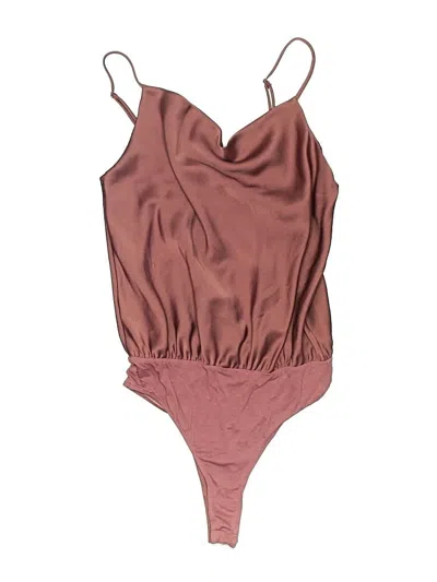 Pre-owned Lulus Bodysuit In Burgundy