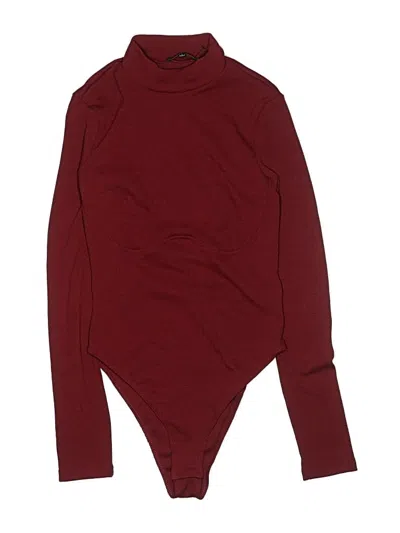 Pre-owned Lulus Bodysuit In Burgundy