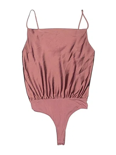 Pre-owned Lulus Bodysuit In Burgundy
