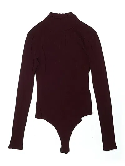 Pre-owned Lulus Bodysuit In Burgundy