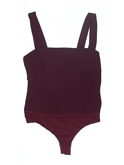 Pre-owned Lulus Bodysuit In Burgundy