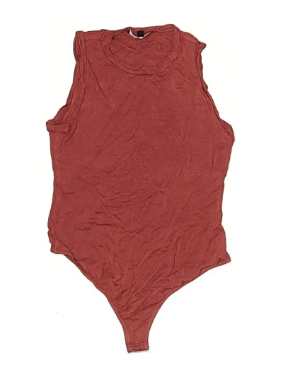 Pre-owned Lulus Bodysuit In Burgundy