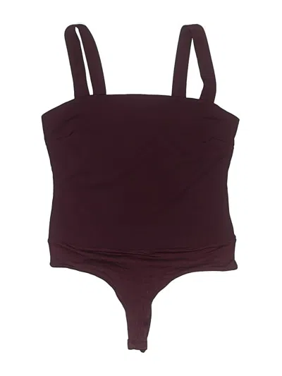 Pre-owned Lulus Bodysuit In Burgundy