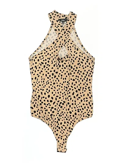 Pre-owned Lulus Bodysuit In Gold