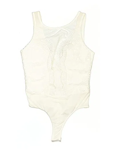 Pre-owned Lulus Bodysuit In Ivory
