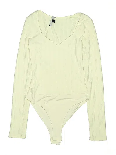 Pre-owned Lulus Bodysuit In Ivory