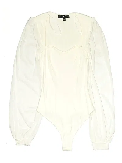 Pre-owned Lulus Bodysuit In Ivory