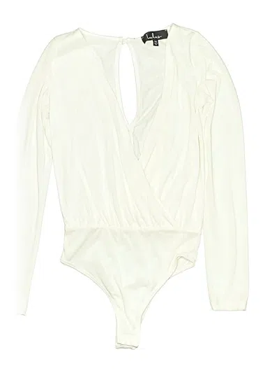 Pre-owned Lulus Bodysuit In Ivory