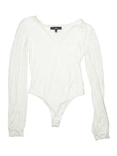 Pre-owned Lulus Bodysuit In Ivory